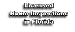 Licensed
Home Inspections
in Florida